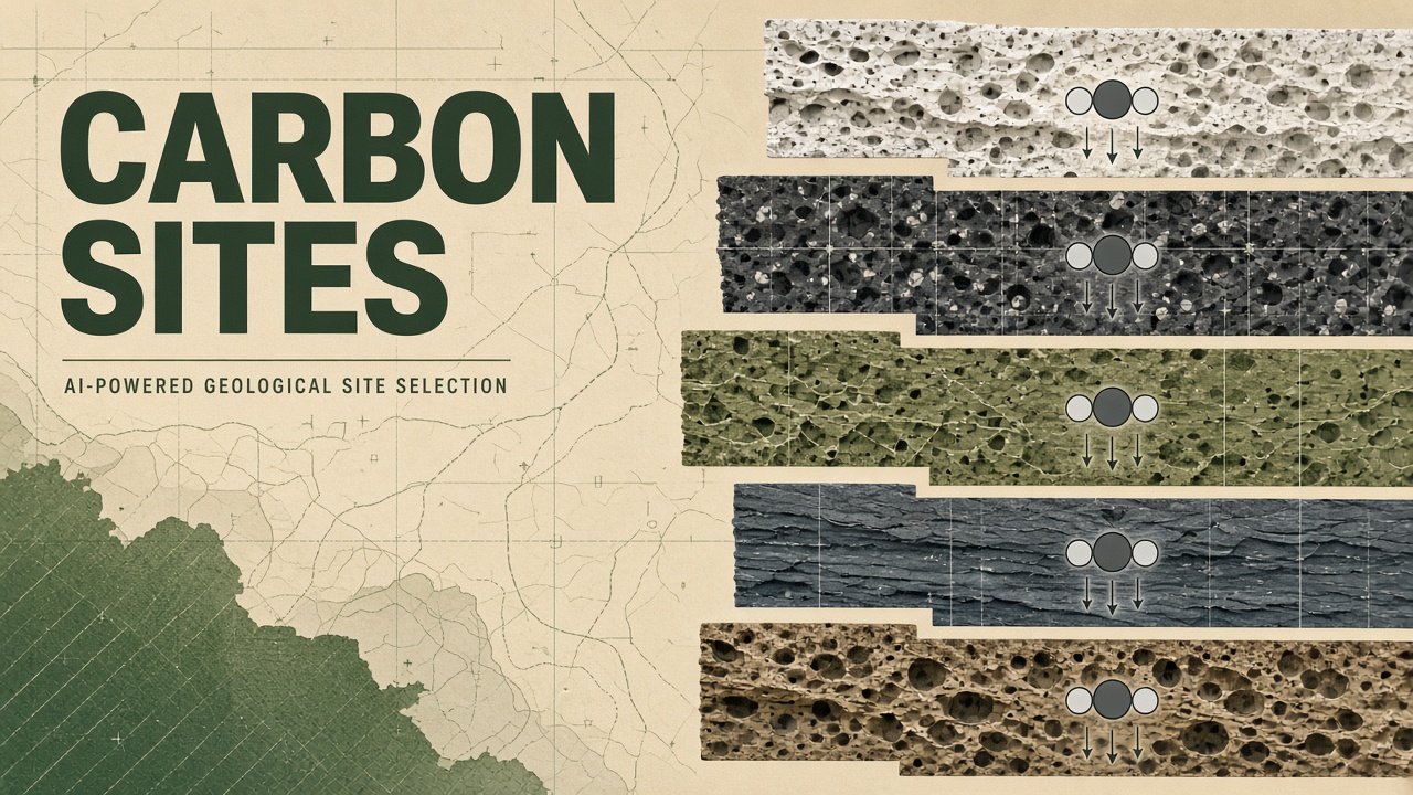 AI for carbon sequestration site selection: geological cross-section with ML-ranked storage reservoirs and offshore CCUS pipeline routes