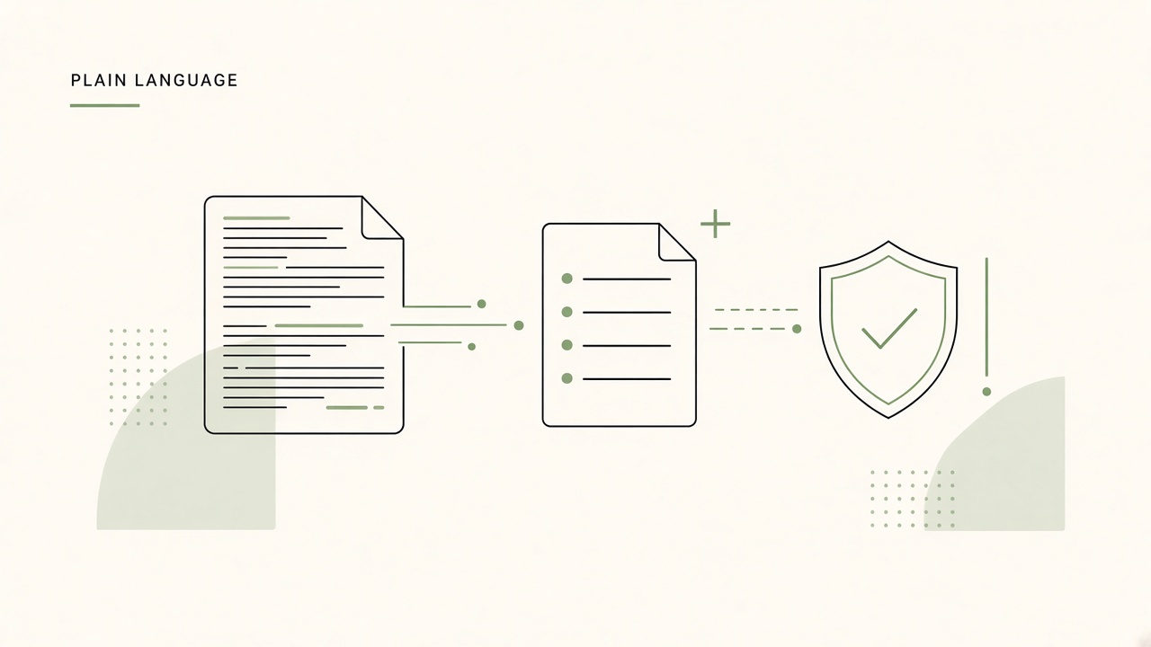 AI plain language cognitive accessibility rewriting with editorial guardrails and meaning preservation checks