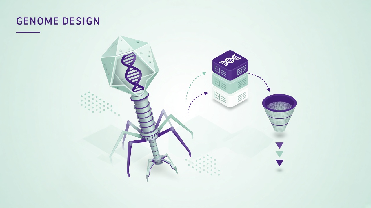 AI-designed bacteriophage genomes generated by Evo genomic language models and validated in laboratory screening