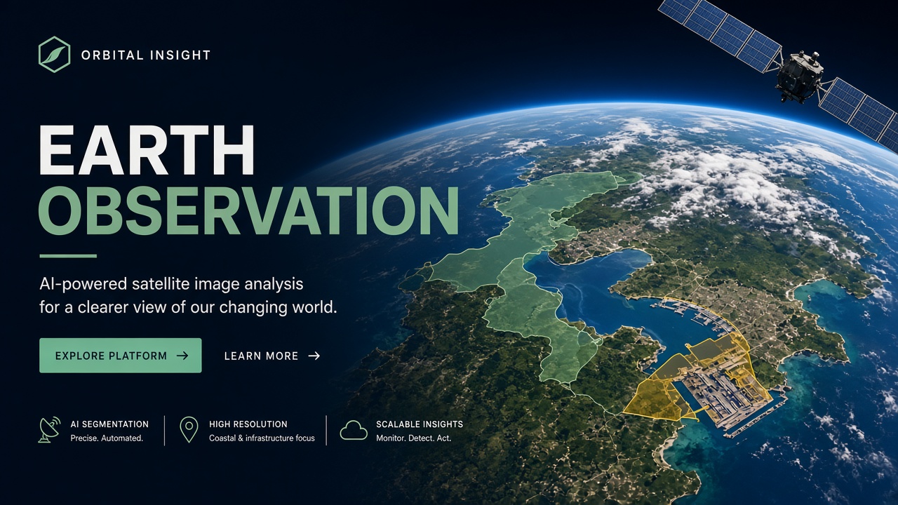 AI satellite image analysis workflow Sentinel Planet Maxar change detection flood mapping supply chain ports