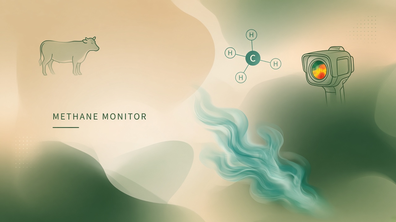 AI livestock methane monitoring cattle optical gas imaging emissions sensors