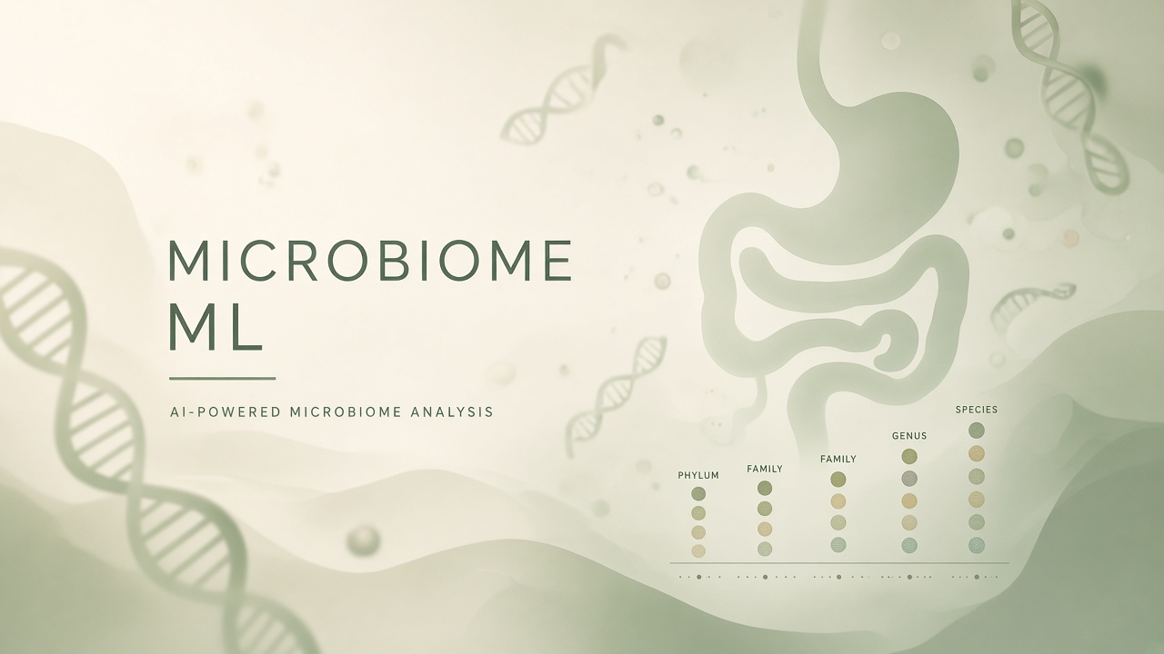 AI microbiome analysis machine learning shotgun sequencing gut bacteria diversity metrics