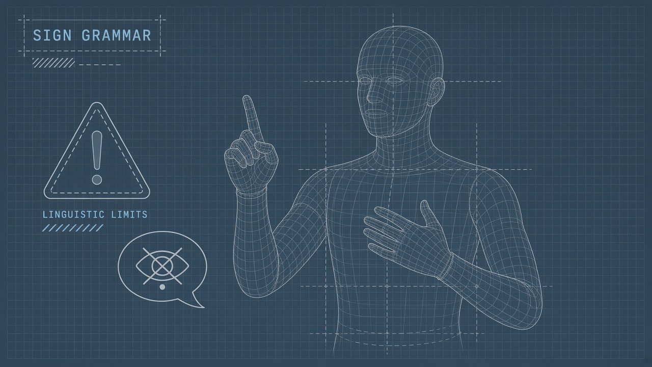 AI sign language avatar ethics Deaf community comprehension SIMAX facial grammar interpreters