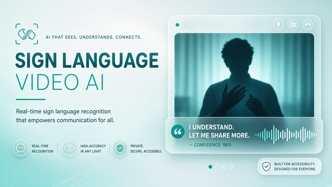 AI sign language video translation workflow with avatars interpreters and video call latency