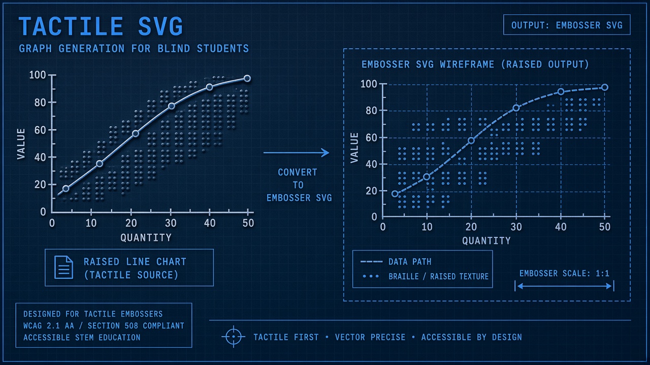 AI tactile graph generation for blind STEM students embosser-ready SVG axis labels