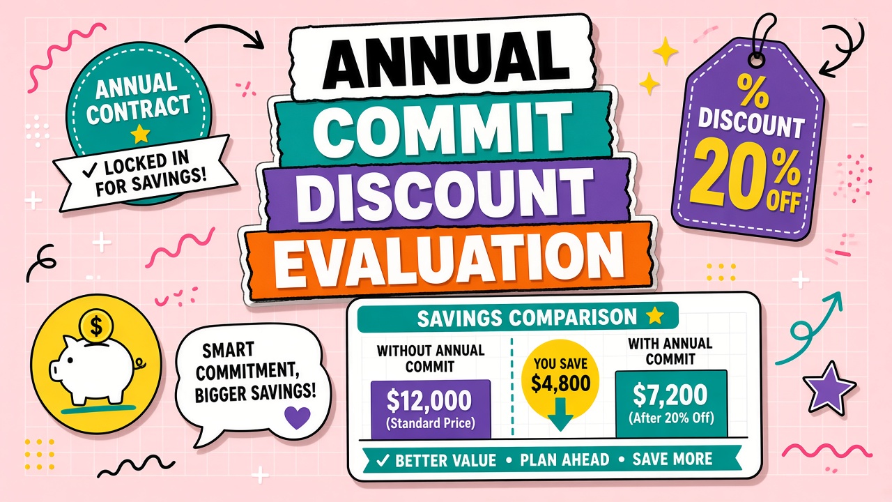 Evaluating annual commit discounts on AI platforms: break-even and exit costs