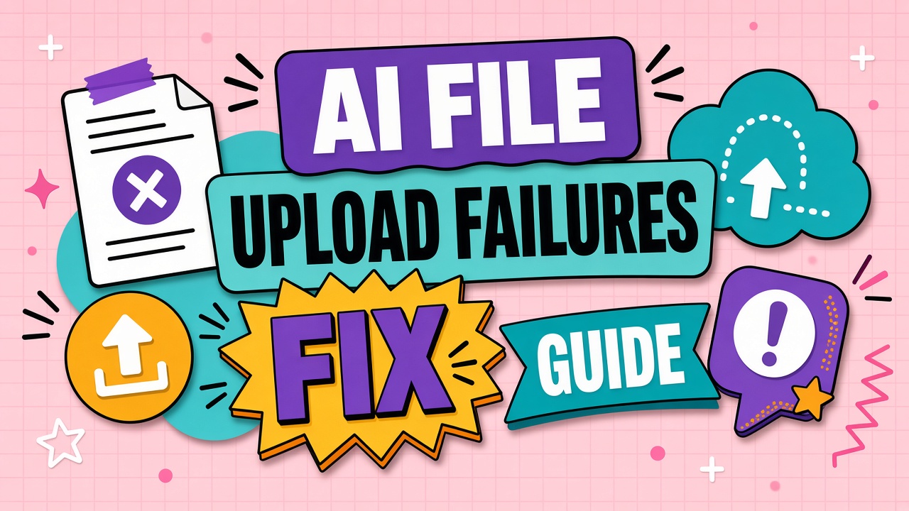 AI tool file upload failures: size limits, format errors, scanned PDFs, password protection, and preprocessing workarounds