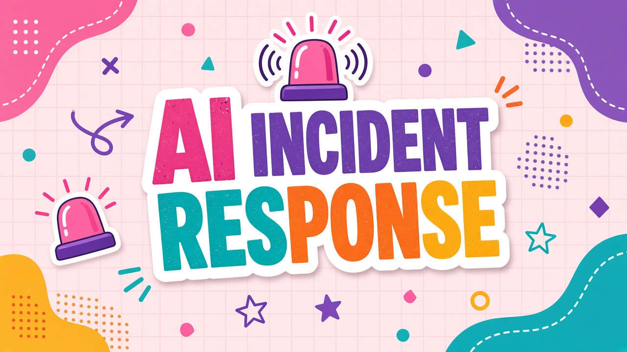 AI tool incident response playbook with severity levels, containment steps, and communication templates