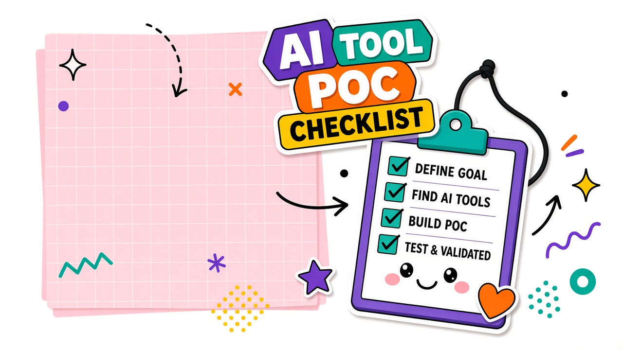AI tool proof of concept checklist: scope, stakeholders, success metrics, and procurement handoff