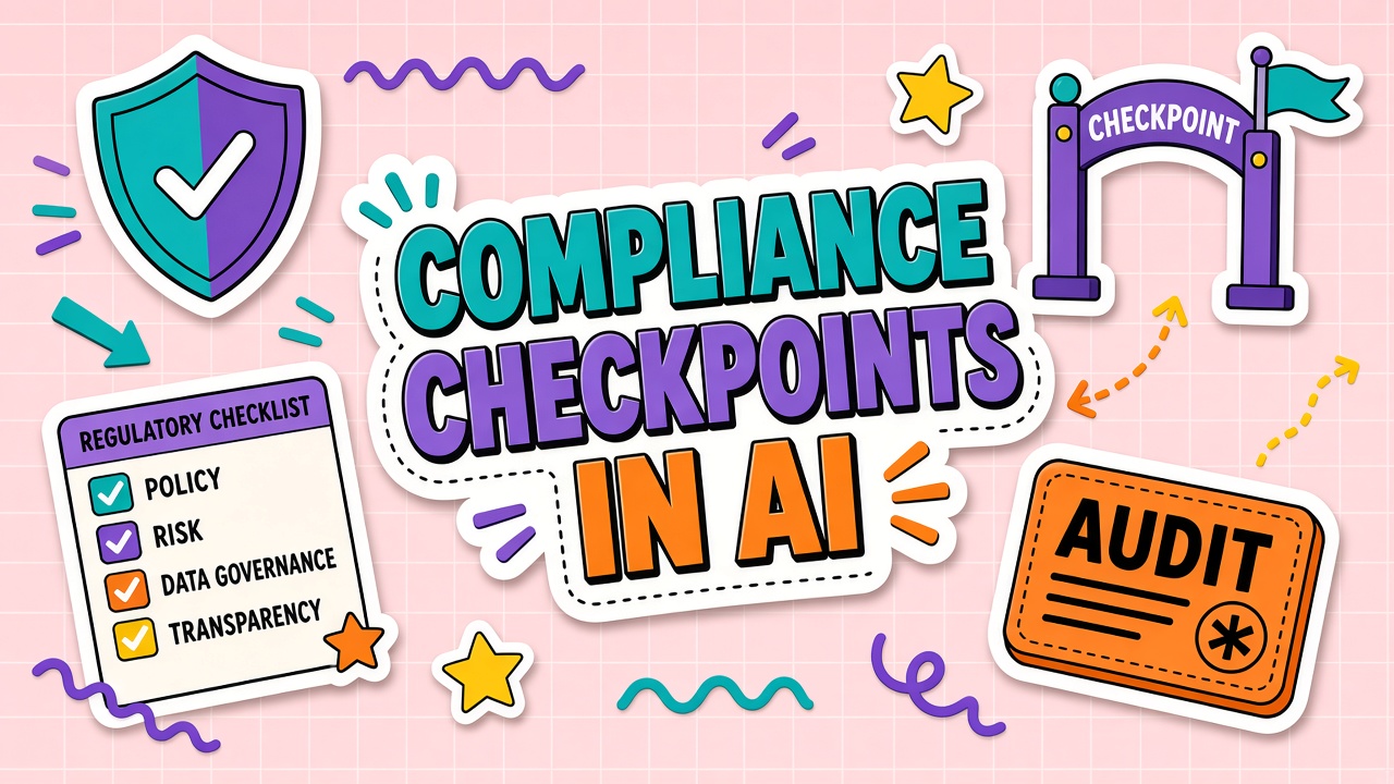 Compliance checkpoints in AI-assisted workflows mapped to regulations with sign-off records