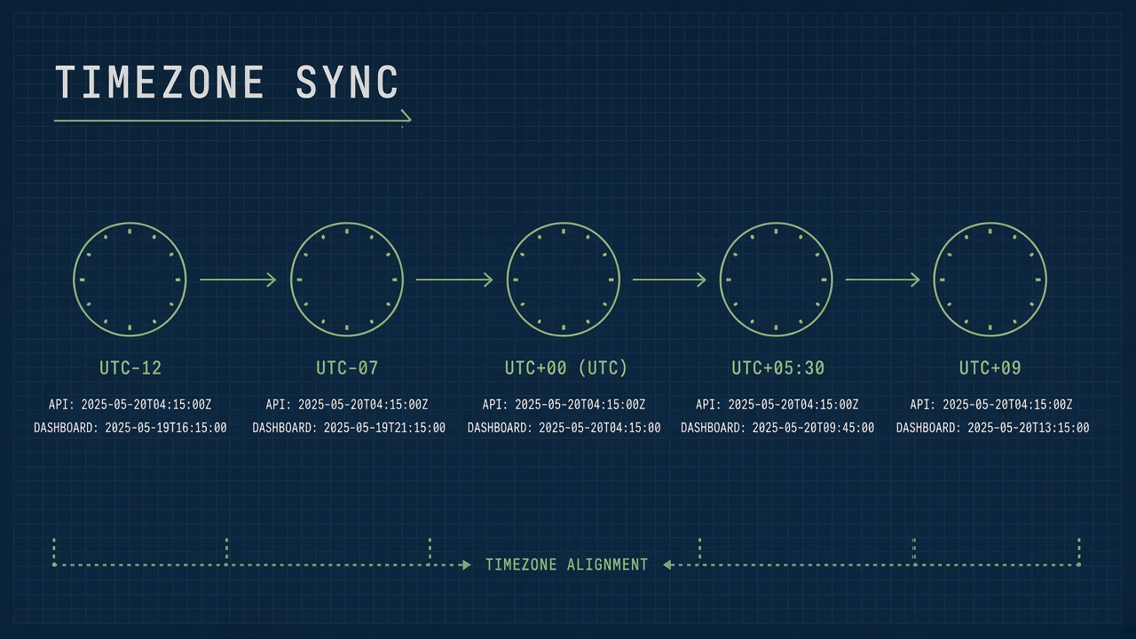 Fixing wrong timezone timestamps in AI tool logs, exports, and dashboard views