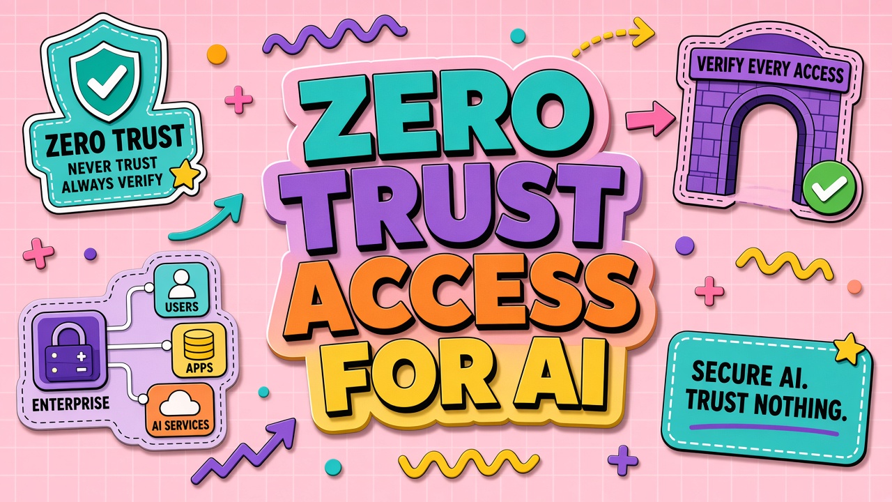 Zero trust access model for AI tools: verify explicitly, least privilege, continuous authorization