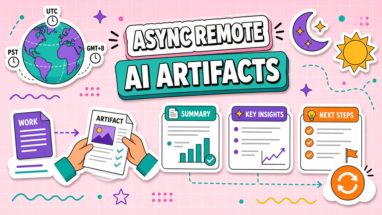 AI tools for async remote teams: shareable summaries, decision logs, and handoff artifacts across time zones