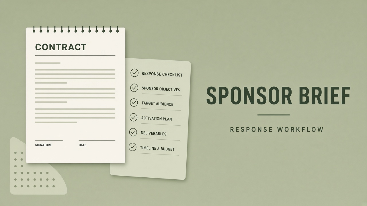 AI workflow for responding to brand sponsor briefs with structured proposals and compliance checks