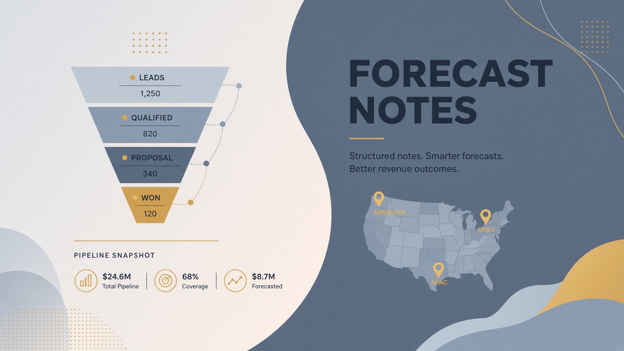 AI workflow for revenue ops: forecast call notes from CRM pipeline exports to leadership readout