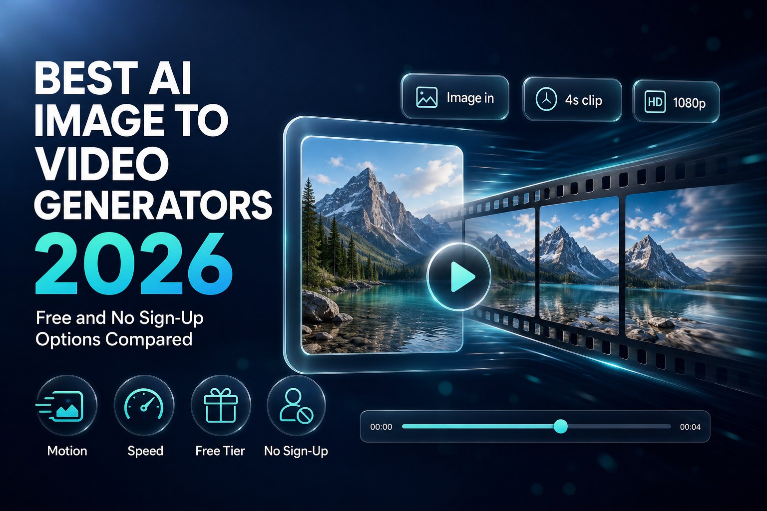 Best AI image to video generators in 2026, including free and no sign-up options