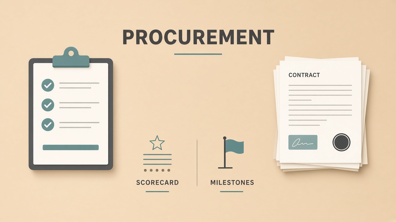 Enterprise Frontier Safeguards EFS procurement implementation guide with RFP clauses and vendor scorecards