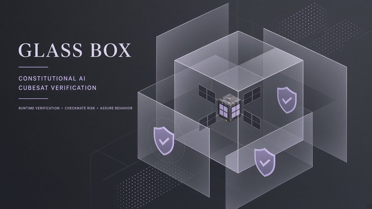 Glass Box constitutional AI for CubeSat verification: transparent runtime shield intercepting neural network commands against orbital physics constraints before actuator execution