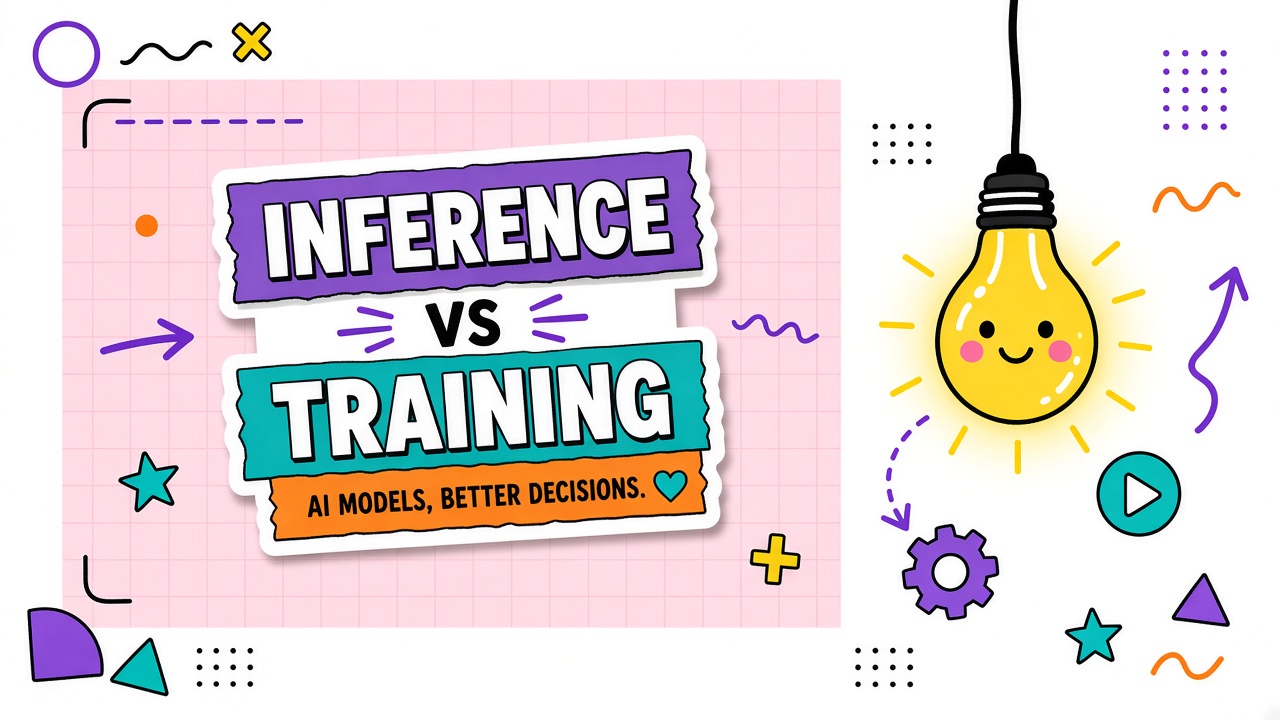 AI inference vs training explained: what happens when you use a tool versus when models learn new weights