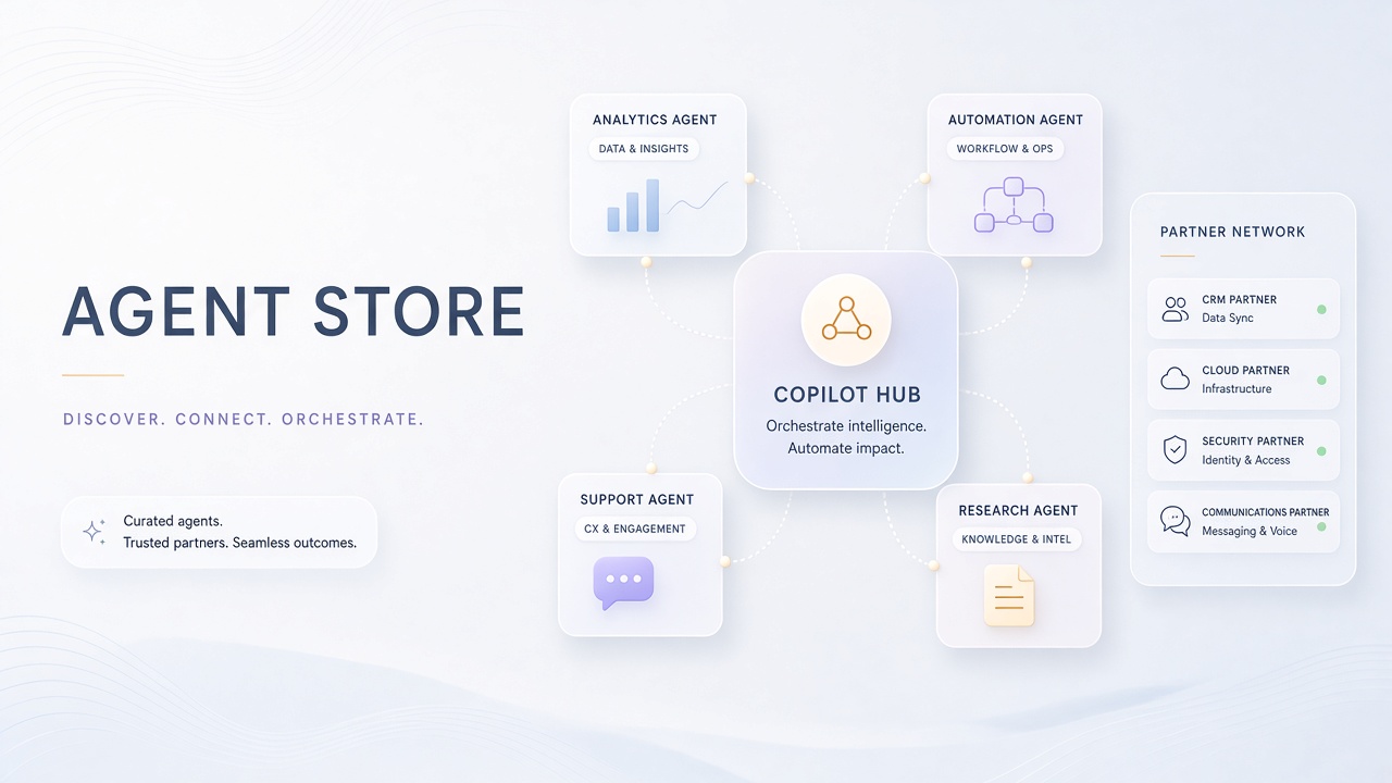 Microsoft Copilot Studio agent marketplace partner ecosystem Agent Store Microsoft 365
