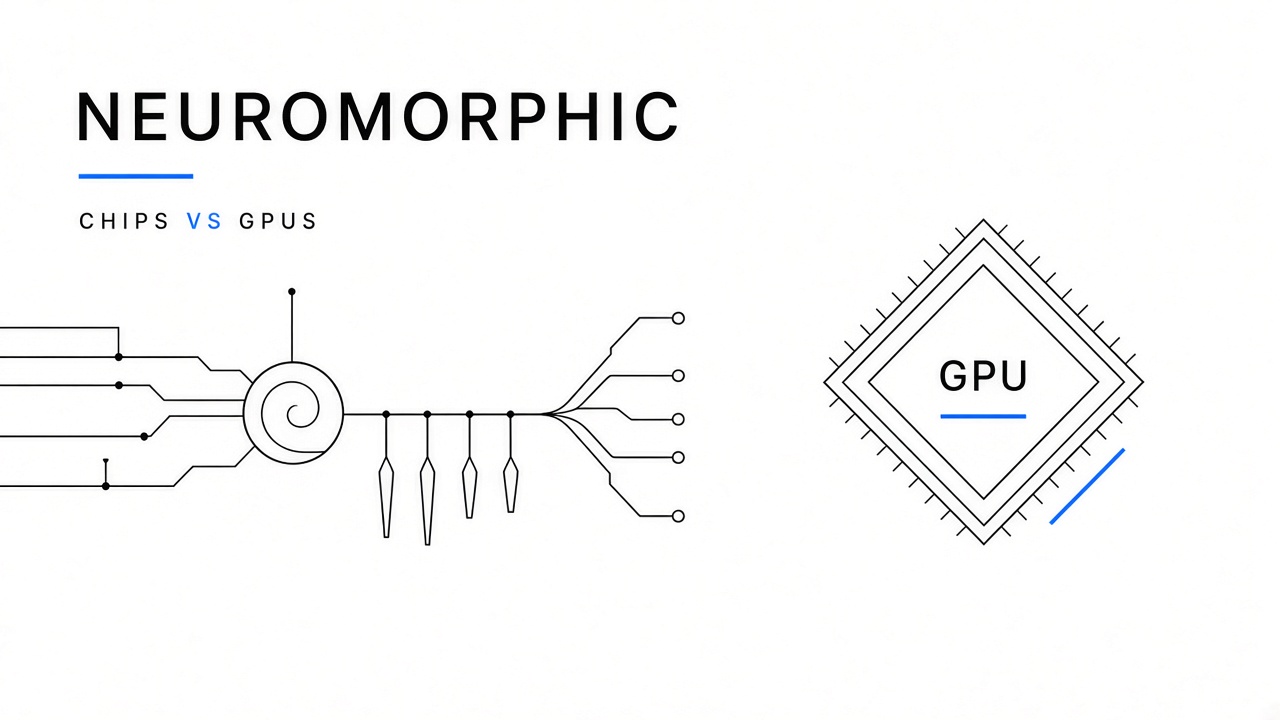 Neuromorphic chips versus GPUs for AI inference event-driven spiking neural networks edge sensors
