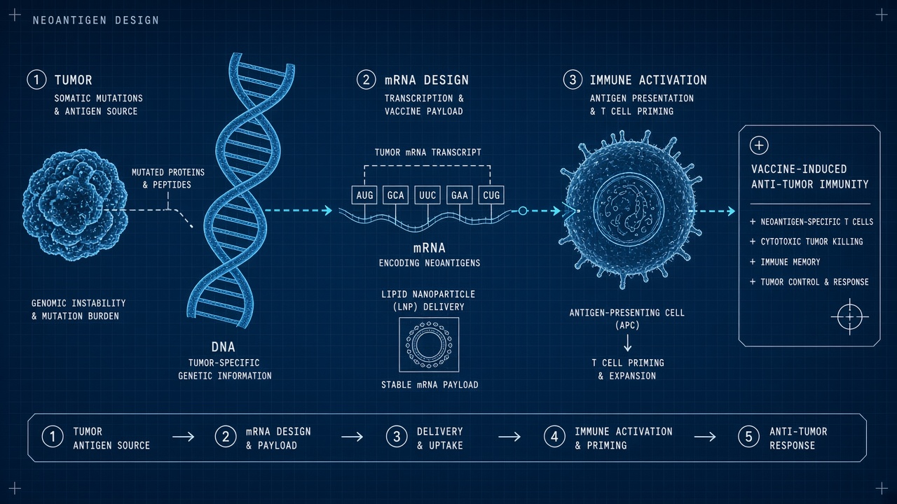 Omnii genome language model cancer vaccine AI design from tumor sequences to mRNA neoantigen candidates