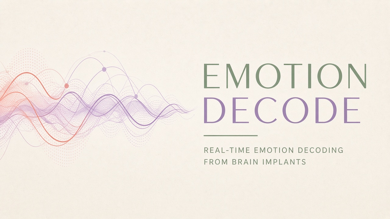 Real-time emotion decoding from intracranial brain implants valence arousal affective BCI