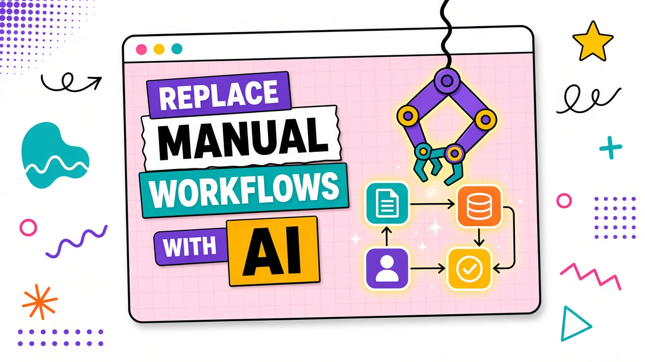 Replacing manual workflows with AI: map current steps, score leverage points, design checkpoints, and pilot before scaling