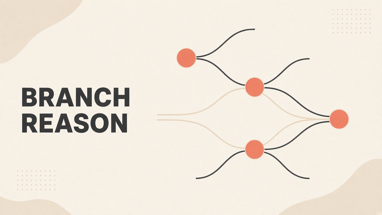 Tree of Thoughts AI reasoning: branching exploration of multiple solution paths before selecting final answer
