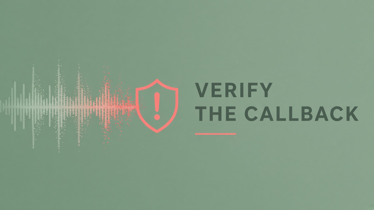 Voice cloning scam defense checklist 2026 family and CFO verification rituals