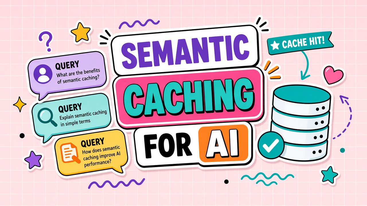 What is semantic caching for AI: similarity matching repeat inference cost reduction and cache hit rates