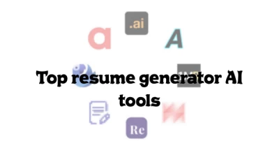 Top resume generator AI tools