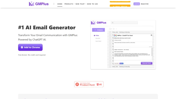 GMPlus - AI Email Generator for Gmail