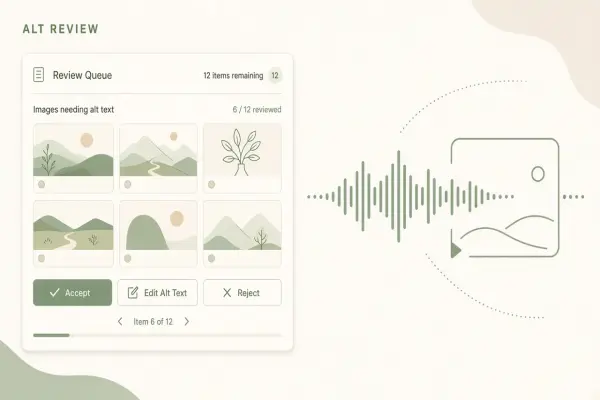 AI Alt Text at Scale: Workflows for Publishers, Auditors, and Screen Reader Users