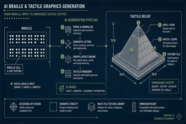 AI Generation of Braille and Tactile Graphics