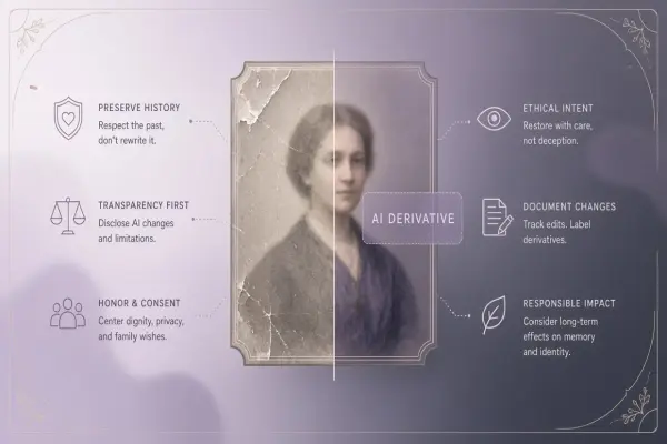AI Family Photo Restoration: Colorization Ethics and Historical Accuracy