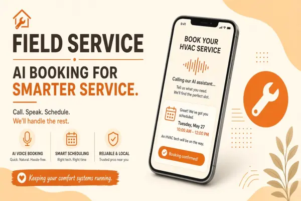 AI for Field Service Call Booking: Plumbers, HVAC, and Roofers