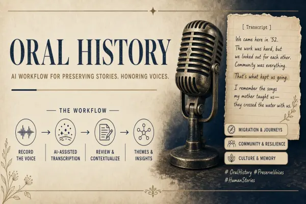 AI for Oral History Projects: Transcription and Thematic Coding