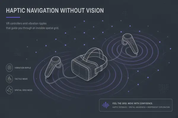 AI-Driven Haptic Feedback for Accessible VR: Spatial Cues Without Vision