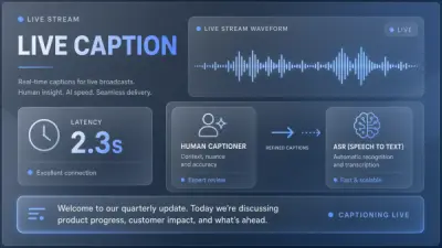 AI Live Captioning for Broadcast-Quality Events: Latency, Accuracy, and Human Resilience