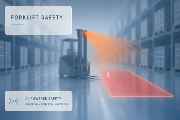 Self-Driving Forklift Safety in Warehouses with AI
