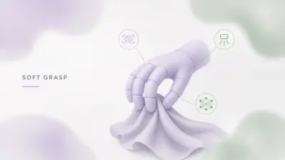 Soft Robot Grasping of Deformable Objects with AI