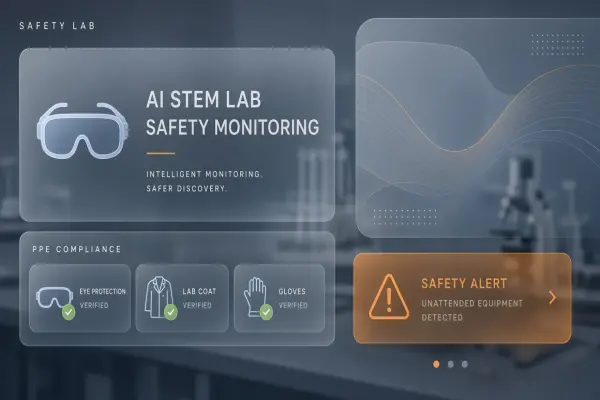 AI STEM Lab Safety Monitoring: Computer Vision for Goggles and Spill Detection