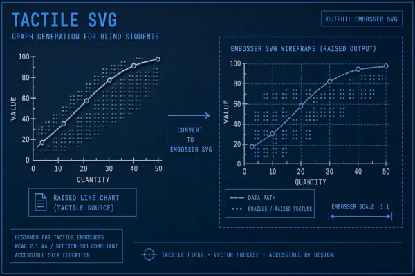 AI Tactile Graph Generation for Blind STEM Students