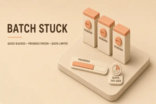 Batch Jobs Stuck in Pending: Diagnostics and Recovery
