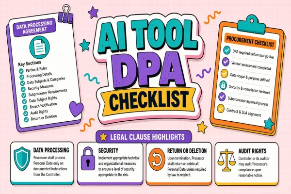 AI Tool DPA Checklist: Clauses Procurement Should Verify
