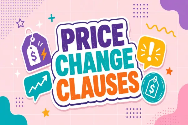 Price Change Notification Clauses in AI Contracts