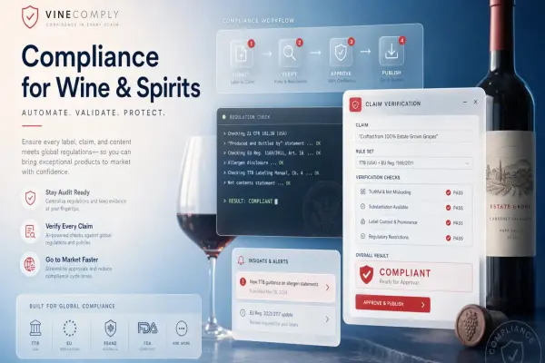 AI Tools in Wine and Spirits Compliance Labeling