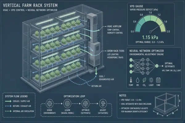 AI Climate Control Optimization in Vertical Farms