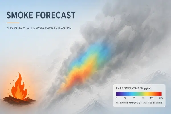 AI Wildfire Smoke Plume Forecasting: Air Quality at Regional Scale